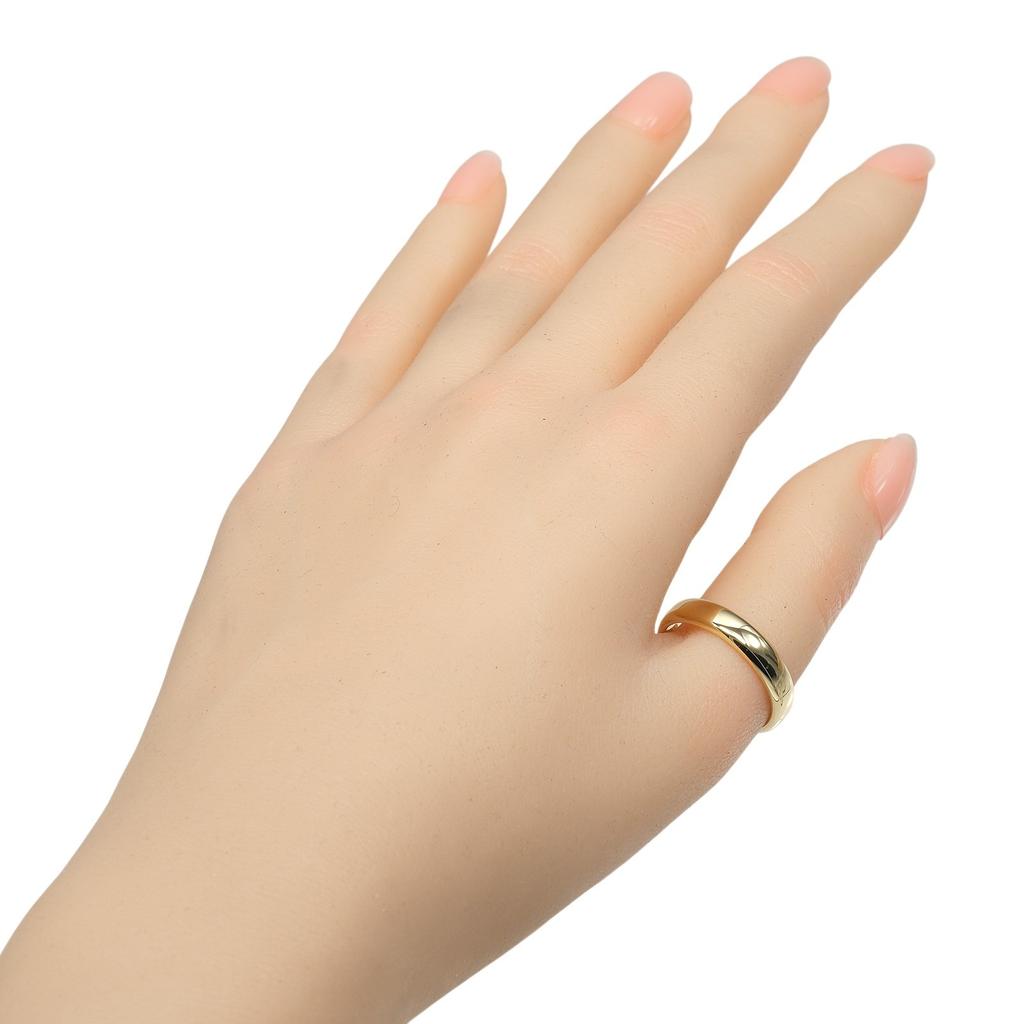 TIFFANY&Co. Forever Classic Band Ring 0.2" Band K18 Yellow Gold #8.4(US Size) 6.38g Mens Used