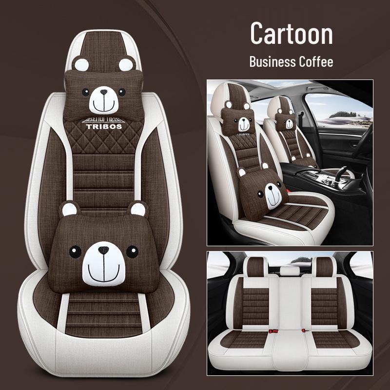 Custom Linen Seat Covers for Changan CS75/CS35/CS55/Yuexiang V3V7/Yidong - All-Season Full Coverage Cushions.