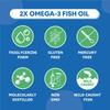 Carbamide Forte Double Strength Fish Oil 1000mg Omega 3 Supplement 120 Capsules 250g