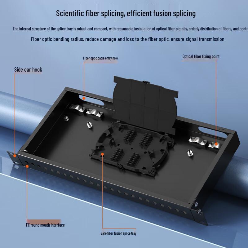 netLINK 24-Port FC Single-Mode Fiber Optic Distribution Frame