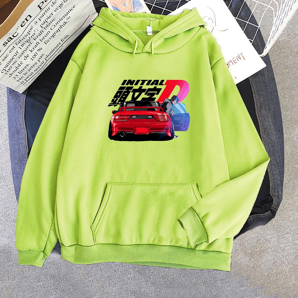 Mikina Kawaii Unisex Harajuku Initial D Mikiny Dámské Teplé Gotické Streetwear Punk Wo Unisex Módní Ležérní Ropa Mujer Oblečení