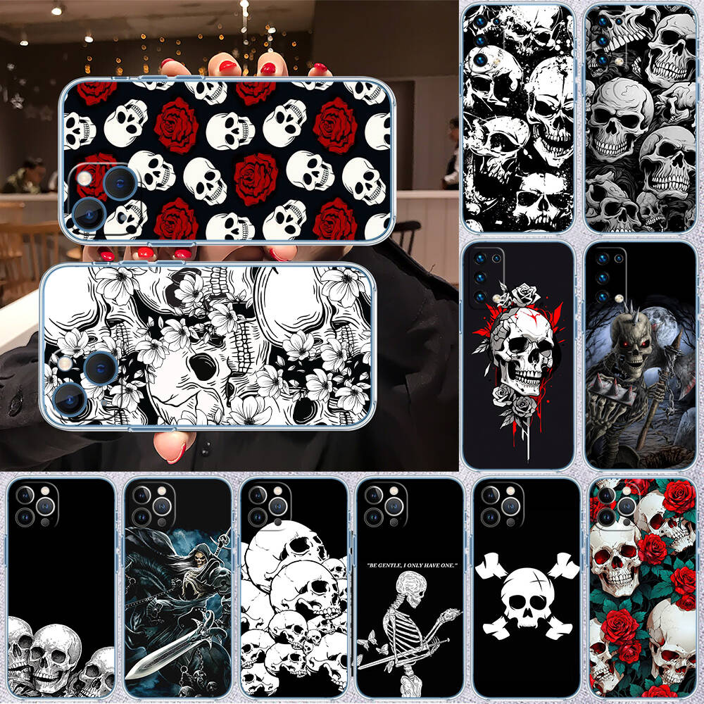 Skeleton Skull Phone Case for Motorola G14 G15 G24 G30 G31 G32 G34 G41 G42 G51 G52 G50 G60S G60 G62 G72 G71 G73 G84 G85 G200 E32