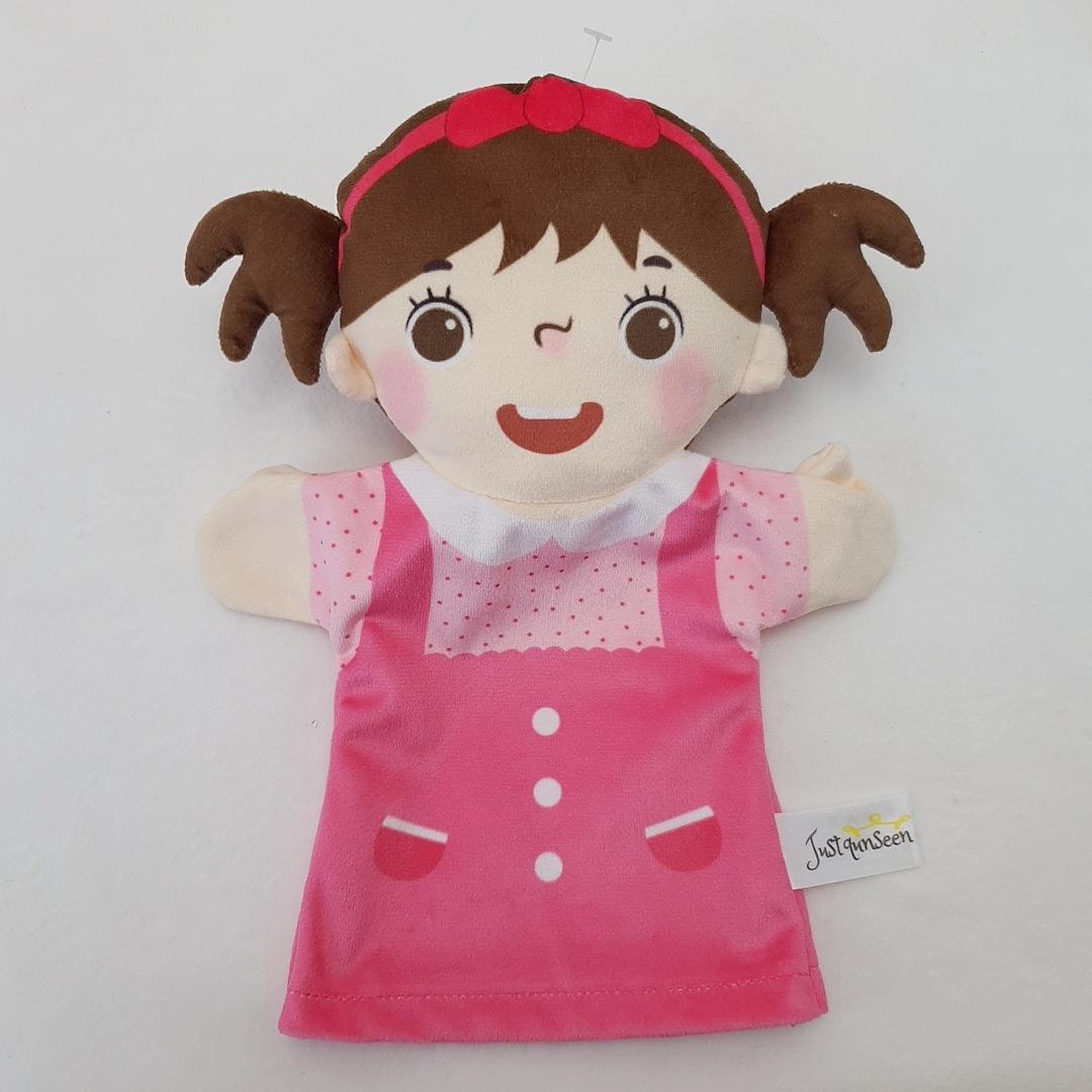 Profession Puppet Cartoon Professional Series Plush Toy Job Doctor Teacher Worker Famer Police Cosplay Kindgarten Role Play Gift