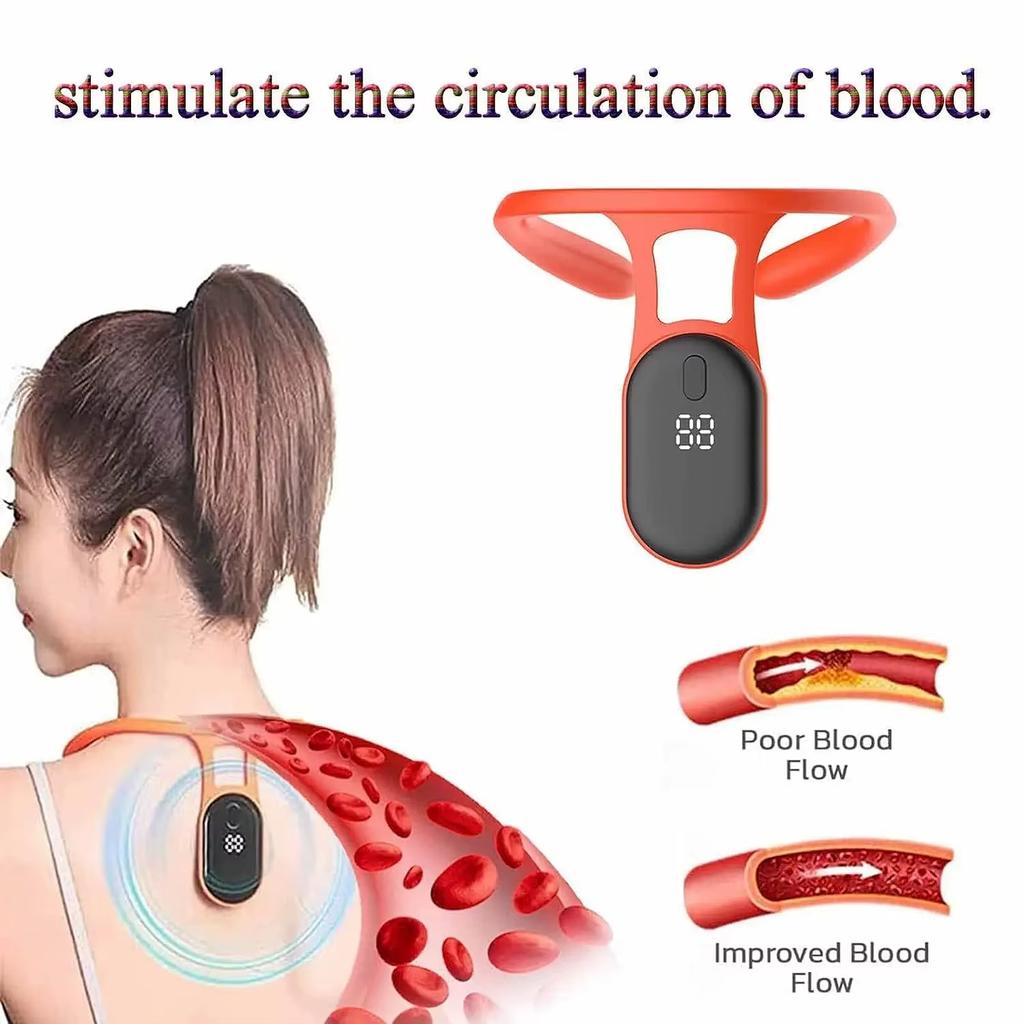 Smart Posture Corrector Ultrasonic Portable Lymphatic Relief Neck Instrument Back Posture Neck Hump Corrector for Adult Kids