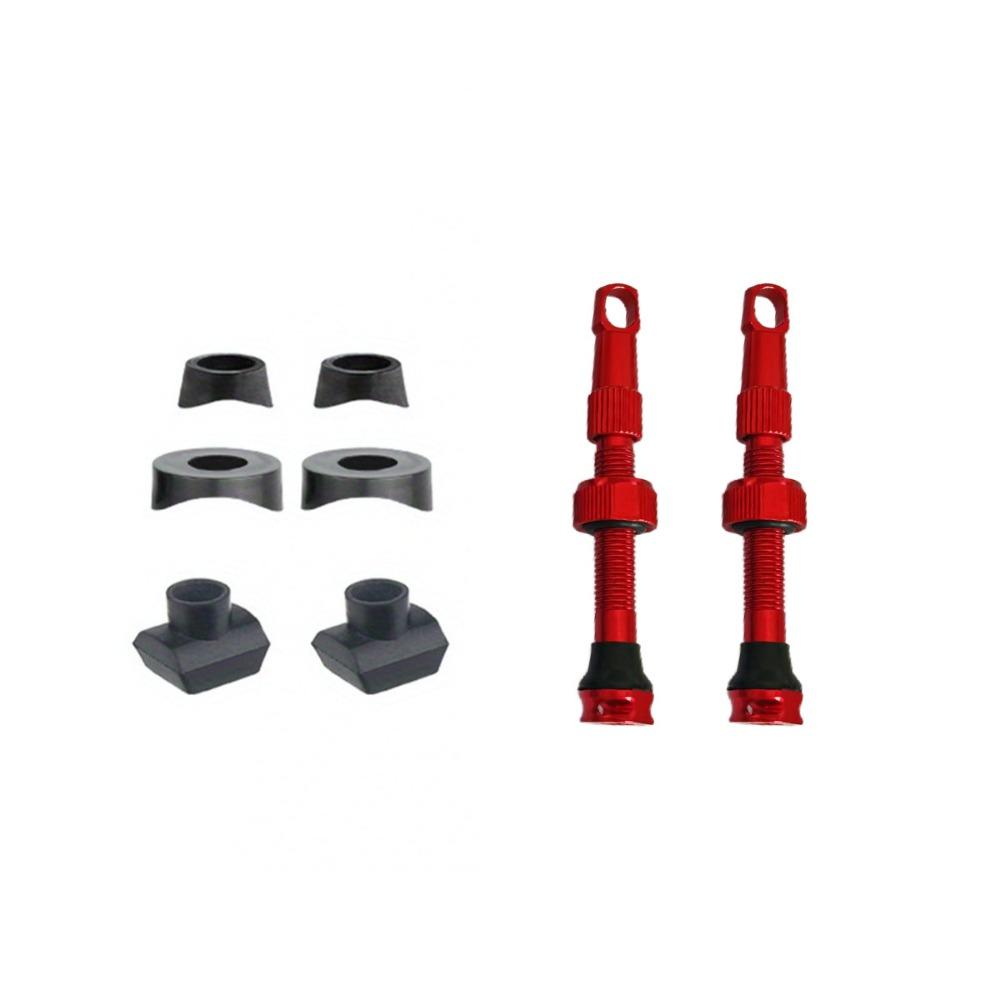 1/8Pcs with Wrench Cap Bicycle Valve Set Aluminum Zinc Zinc Alloy Tubeless Tire Valve  Bicycle Accessories