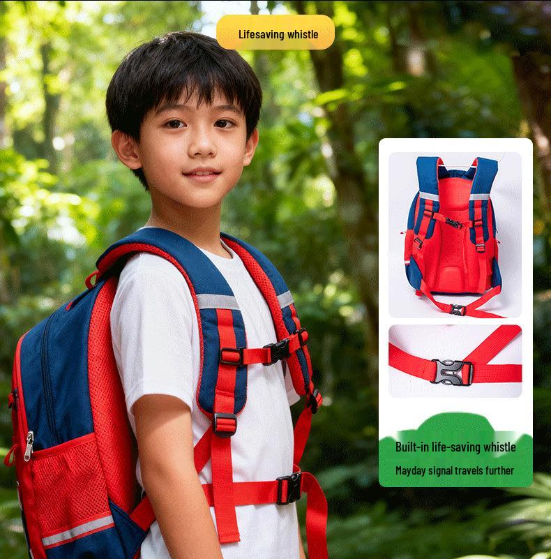 Buoyancy Backpack: Multifunctional, GPS-Enabled, Breathable, Large Capacity, Safety Gear for Primary Students