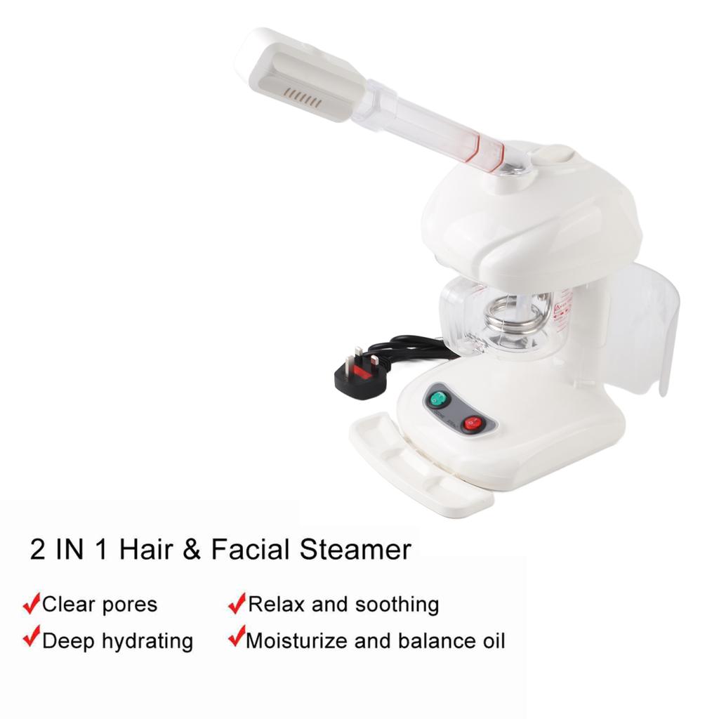 2 IN 1 Hair & Facial Steam Machine Thermal Spray SPA Moisturizer Ions Mister Humidifier