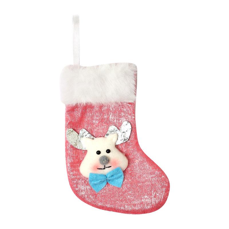 Çocuklar İçin Sınır Ötesi Yılbaşı Çorabı Hediye Çantası - Parti ve Tatil Dekorasyonu Süsü ve Şekerlik