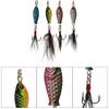 4Pcs Feather Bait Lures Durable with Hook Fishing Tackle Accessories 5.2g 2.5cm