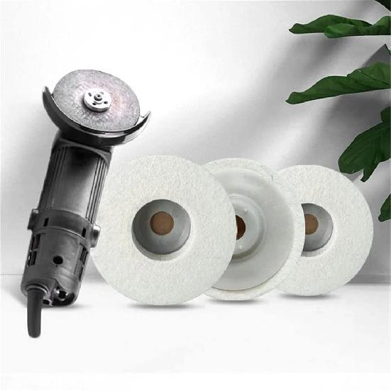 2023 New Wool Polishing Wheel Disc - Wool Felt Polishing Wheel Disc Kit for 4" Angle Grinder 100 Angle Grinder, Durable Felt Polishing Pads for