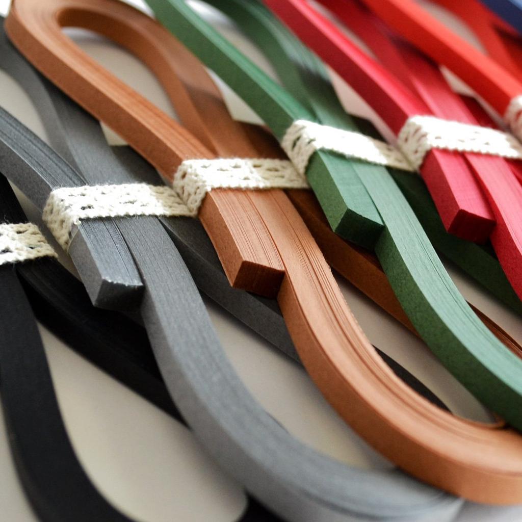 JUYA Quilling Kit 1280 Sheets of Paper Solid Each bag contains 40 sheets of Japanese 390mm long and 3mm (32 Colors) paper, wide.