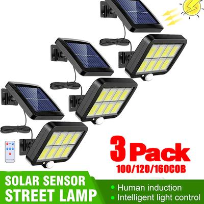 3/2/1 Stück Solar Sensor Split Wandleuchte 3 Modi Wasserdicht Bewegung Garten Straßenlaternen Solarlampe Gartenlicht 160/120/100COB
