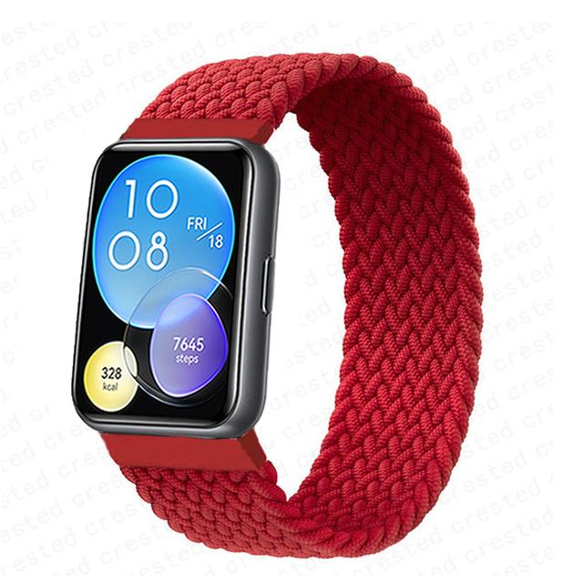 Strap for Huawei Watch Fit 2 3 band replacement belt wristband Nylon braided solo loop bracelet Correa Huawei fit 3 Accessories