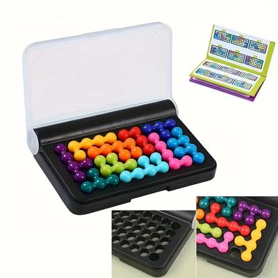 120 Challenge IQ 3D Jigsaw Puzzle Classic Puzzle Pyramid Board Logical Thinking Stencil Game  Space Logical