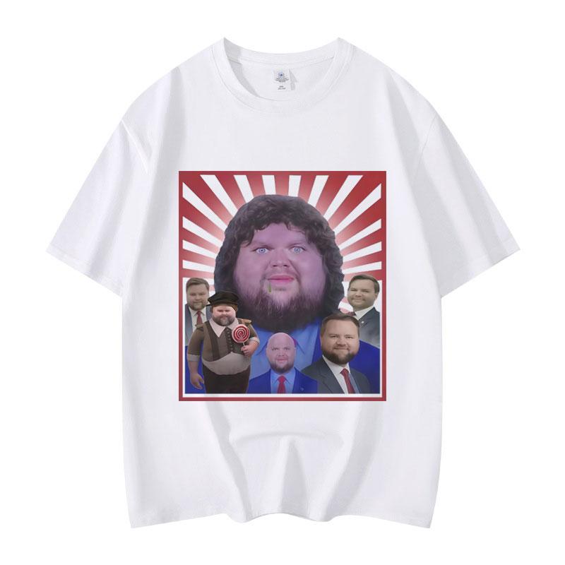 JD Vance Funny Meme Graphic T Shirts Men Women Clothing Fashion Y2k Oversized T-shirt Summer Casual Loose Short Sleeve T-shirts