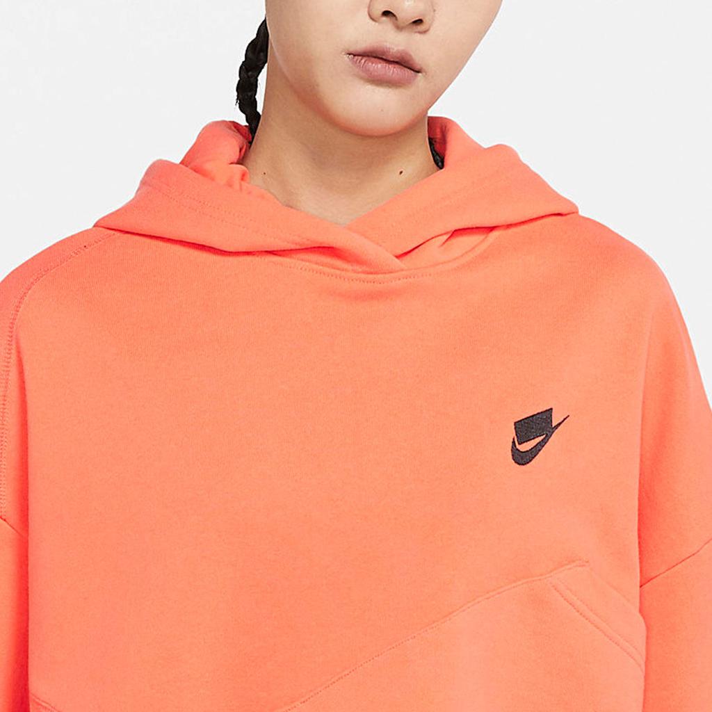 Nike Casual Simple Comfortable Hooded Pullover Sweatshirt Women sweatshirt Orange DQ5534-842