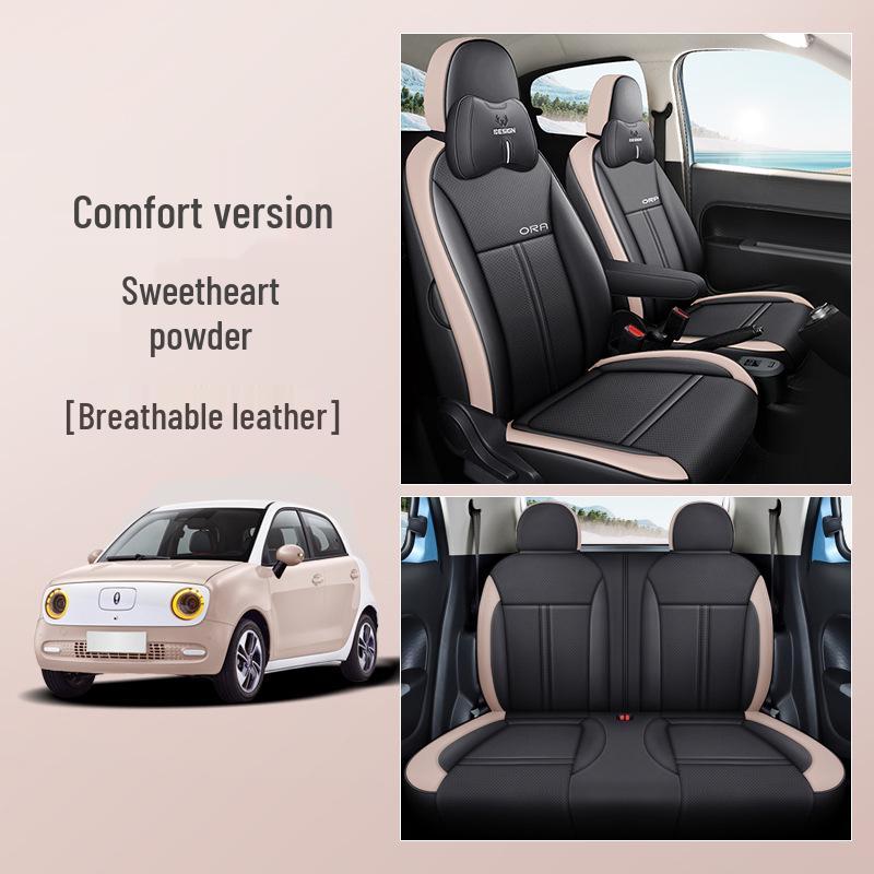 LJ Great Wall ORA Car Seat Cushion: Fashionable, Full Leather, All-Season Sports Cover.