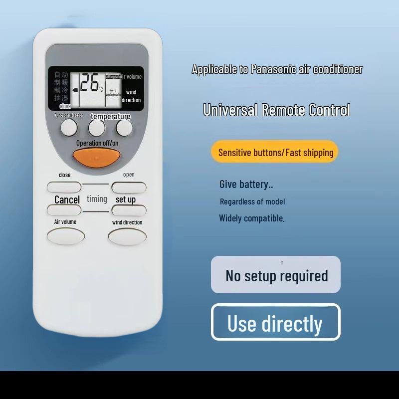 Universal Air Conditioner Remote Control for Gree, Midea, Hualing, Haier, Handian, Chigo, and More Major Brands
