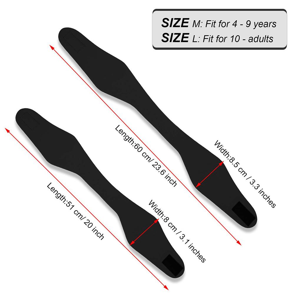 

Эластичная плавательная повязка на голову Гибкая прочная неопреновая защита для ушей Повязка для пловца Размер M Розовая