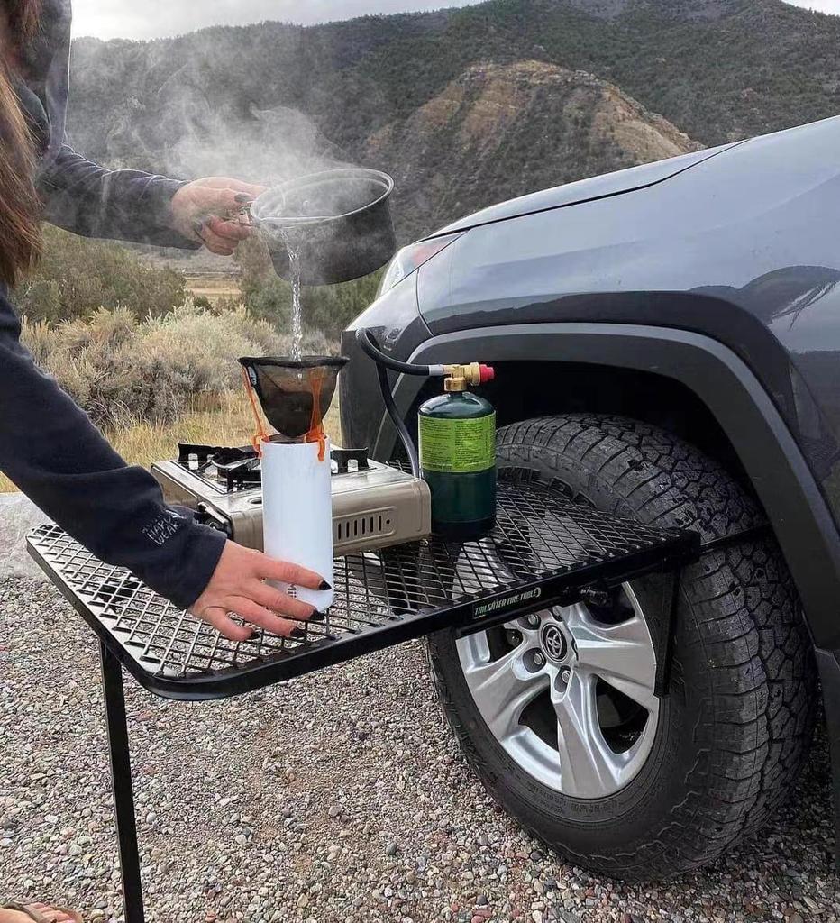 Portable Metal Folding BBQ Table for Outdoor Camping