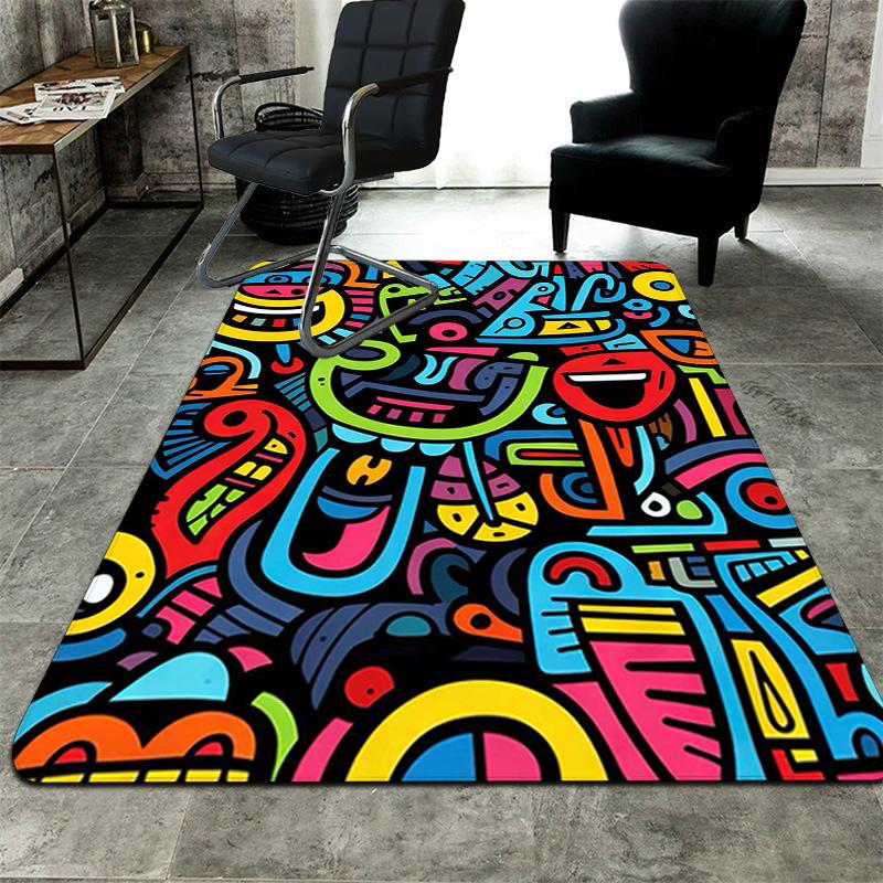 Fun Colorful Style Rug Floor Mat for Living Room or Bedroom Soft and Comfortable Carpet a Gift for Birthday and Holiday.ZFF0913444