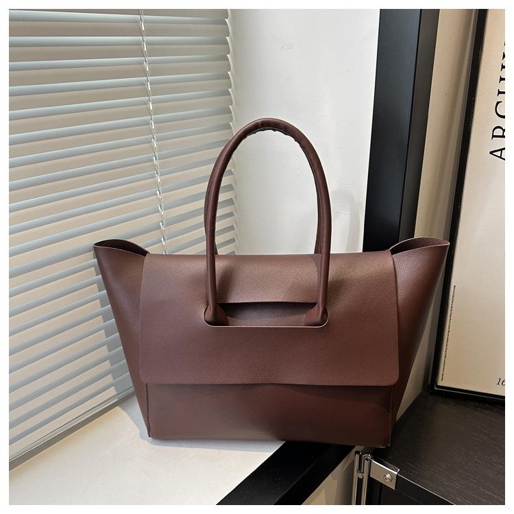 Big Bag Women's Bag 2025 Autumn New Trendy Korean Version Large Capacity Niche Handbag Retro Commuter Tote Bag