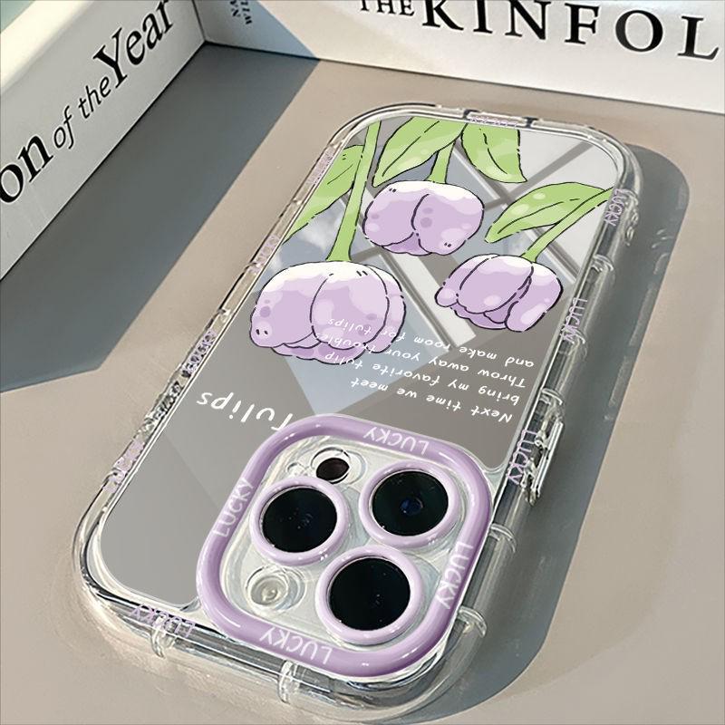 Explosive Purple Tulip Case for iPhone 17, 15 Pro Max, 14, 13, New 16 Pro - Designed for Women