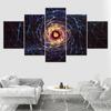Canvas Painting Abstract Shining Cobweb Wall Art Pictures 5 Pieces Modular Wallpapers Poster Print for Living Room Home Decor