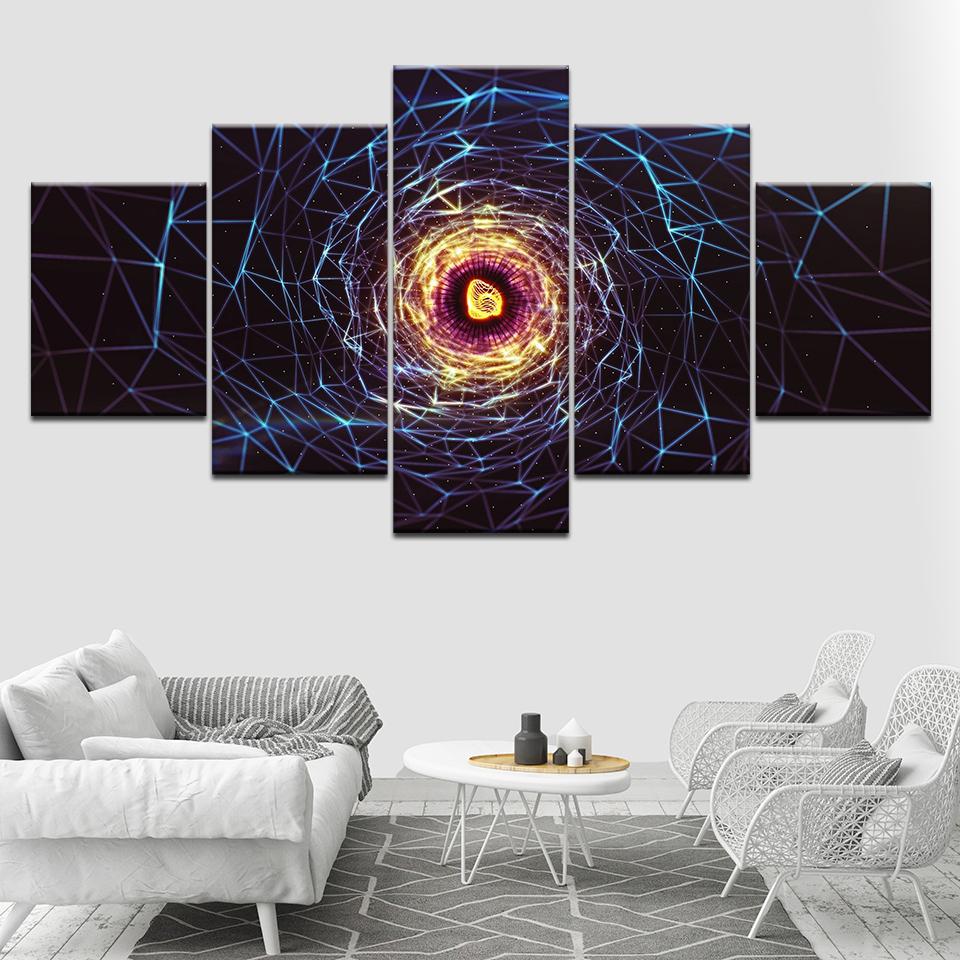 

Canvas Painting abstract shining Cobweb Wall Art Pictures 5 Pieces Modular Wallpapers Poster Print for living room Home Decor 20x35 20x45 20x55cm