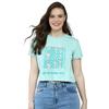 Womens Printed Round Neck Top