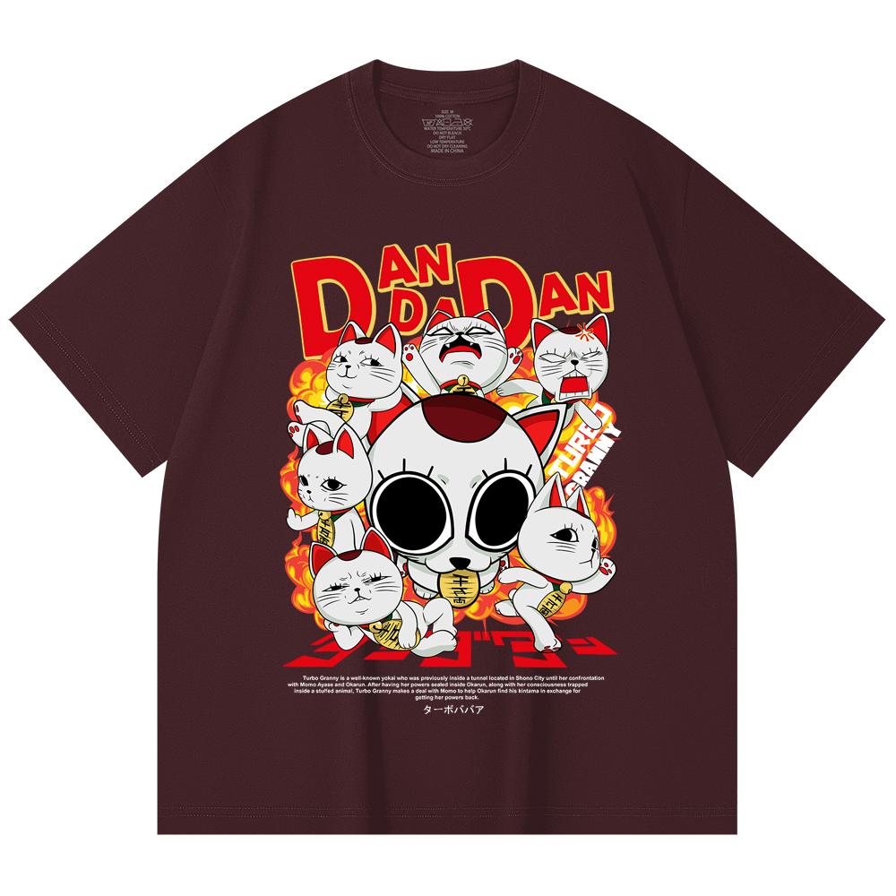230 Gsm 100% Cotton Dandadan V12 Turbo Granny Print Unisex Heavy Cotton T Shirt