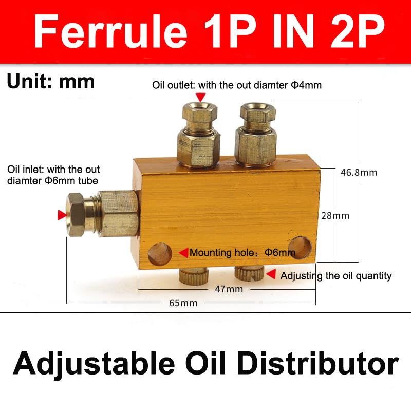 

Aluminum 2/3/4/5/6/7/8/10/11/12 Way Adjust Lube Oil Piston Distributor Value Manifold Block 6mm Inlet 4mm Outlet for Lubrication
