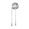 French Forest Style Blue Zircon Clip-On Earrings - Niche Design, Trendy No-Pierce Ear Cuff for Women