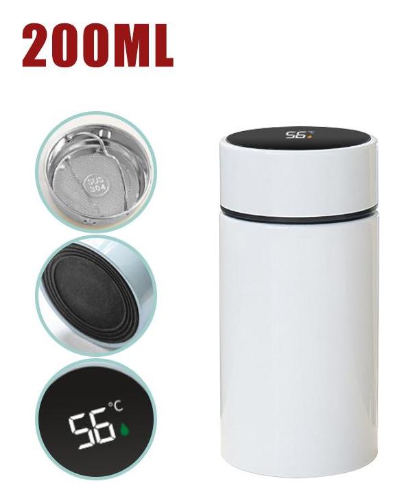 200ML Temperature Display Smart Thermos Water Bottle Intelligent Stainless Steel Vacuum Flasks Thermoses Coffee Cup