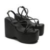 Platform Brand Design Woman's Sexy Sandals Shoes Punk Wedges High Heels Comfy Leisure Woman Shoes Designer Sandalias 2025