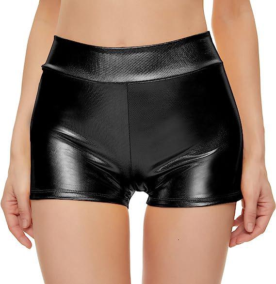 

Women s Hot Stamping High-Waist Nightclub Shorts - Sexy Outerwear Small чорний