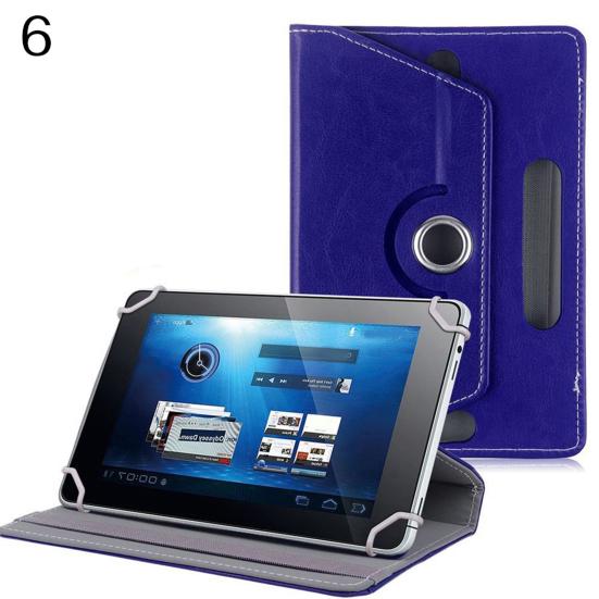 Faux Leather Tablet PC Case Cover 360 Degree Rotating Stand Universal Holder