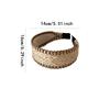 Fascia Wide Edge in Paglia Intrecciata Fascia per Capelli in Erba Raffia Bohemia Intrecciata Stile Vacanza Stile Coreano Stile Bohémien Cerchietto per Capelli Bambini