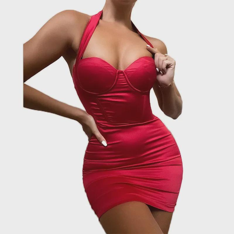 Sleeveless Halter Slim Fit Dress - Sexy New Hip Skirt for Women
