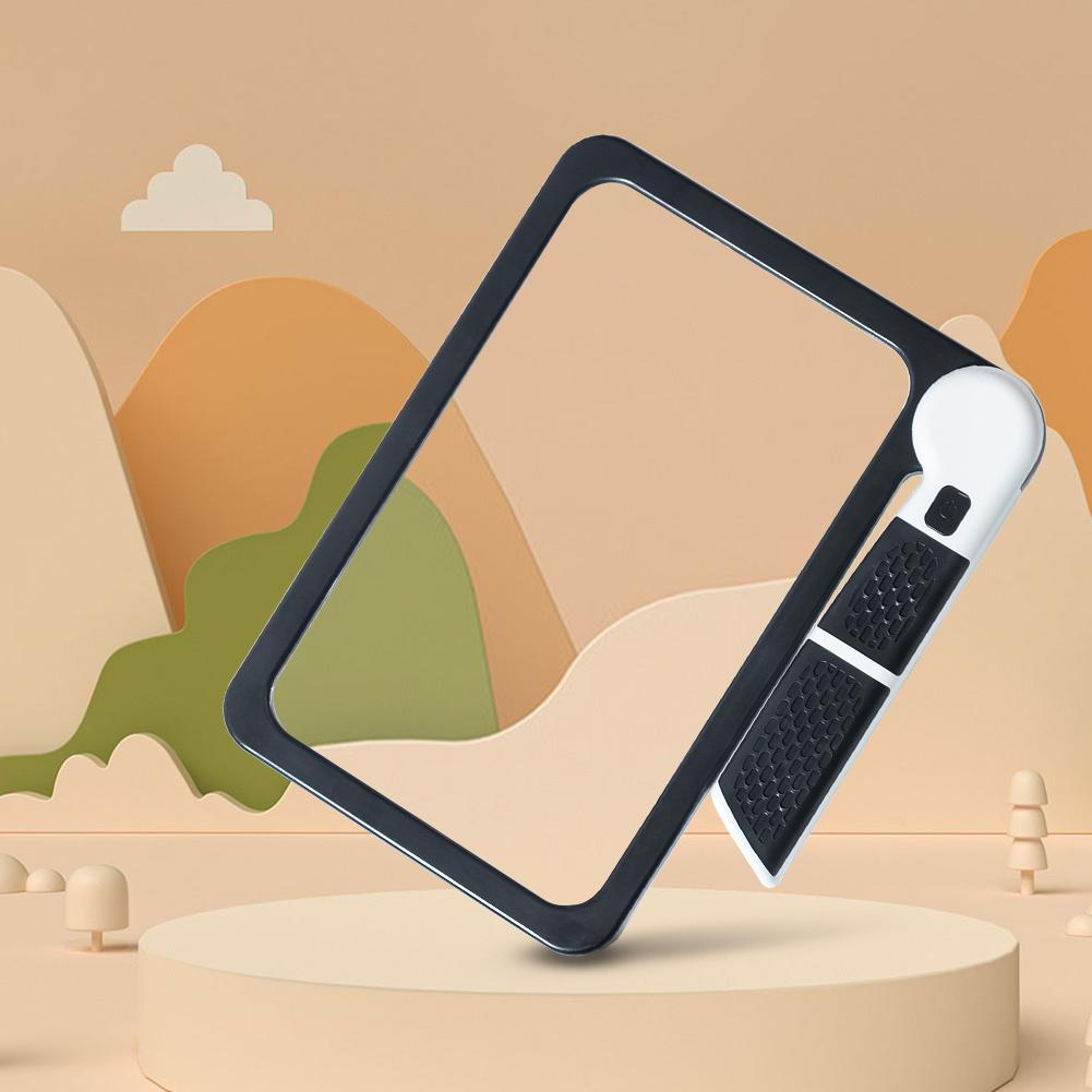 

Magnifier with Gluing Handle Foldable Reading Magnifier 48 LED Lights 2 Dimming Modes for Old People Seniors for Books Reading China Mainland