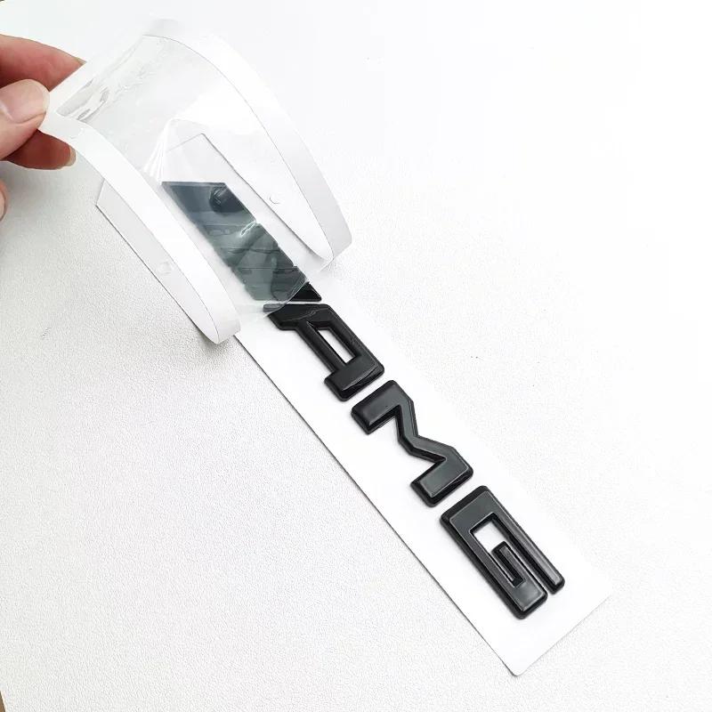New C200 E200 For Mercedes Benz 3D ABS Black Logo AMG Emblem Letters Car Trunk Badge For Mercedes Benz W204 W205 W176 W177 W212