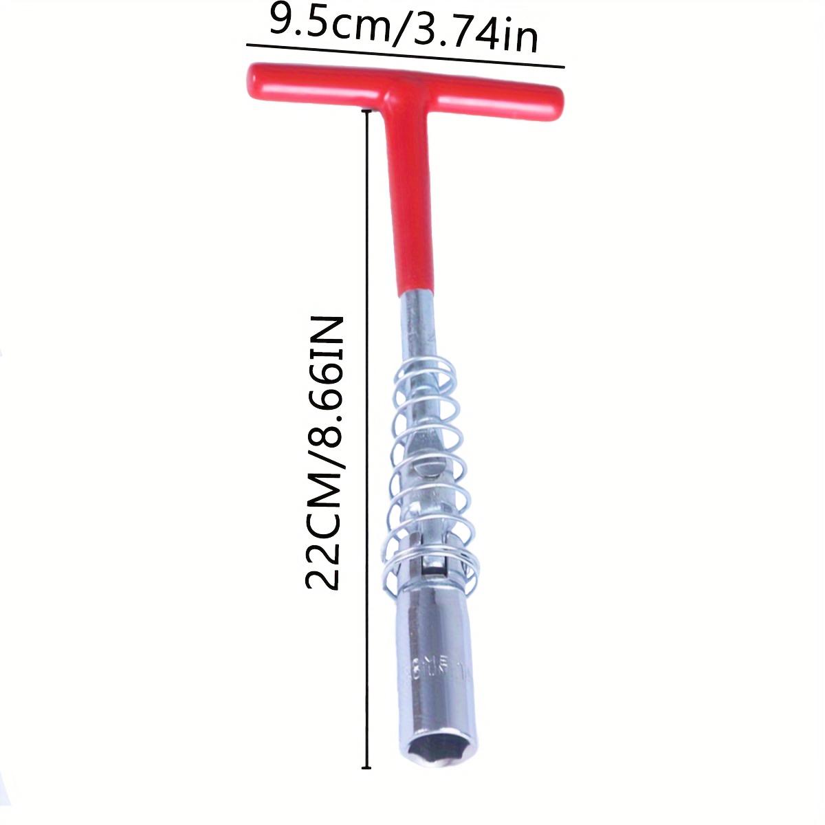 

21 мм/0,82 дюйма инструмент для снятия свечей зажигания, легко сгибаемый гибкий торцевой ключ, ключ с Т-образной рукояткой для снятия свечей зажигания, для снятия гаек 21 mm