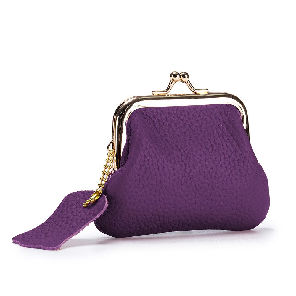Women's Retro Genuine Leather Coin Purse - European & American Style Cowhide Mini Pouch