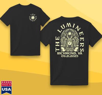 The Lumineers Richmond, Va September 21 2025 Tour T-Shirt Unisex T-Shirt