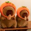 Wearing Headband Simulation Capybara Toy Peanut Stuffed Capybara Doll  Birthday Gifts