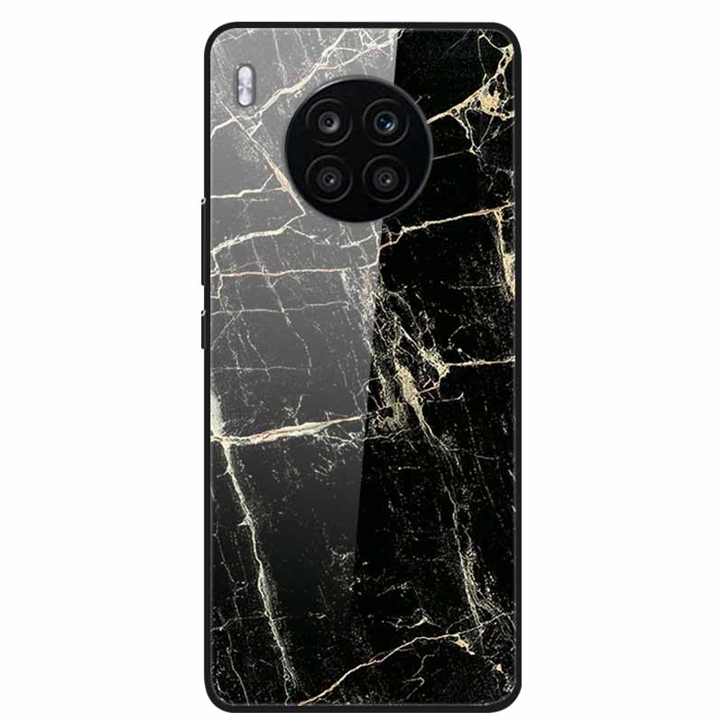 Tempered Glass Cases For Honor 50 Lite Covers Protective Fashion Hard Back Cover for Huawei Honor 50 Lite Phone Cases 50Lite Bag