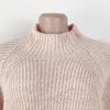 Frauen Rollkragen Übergroßen Gestrickte Kleid Herbst Solide Langarm Casual Elegante Mini Pullover Kleid Winter Kleidung