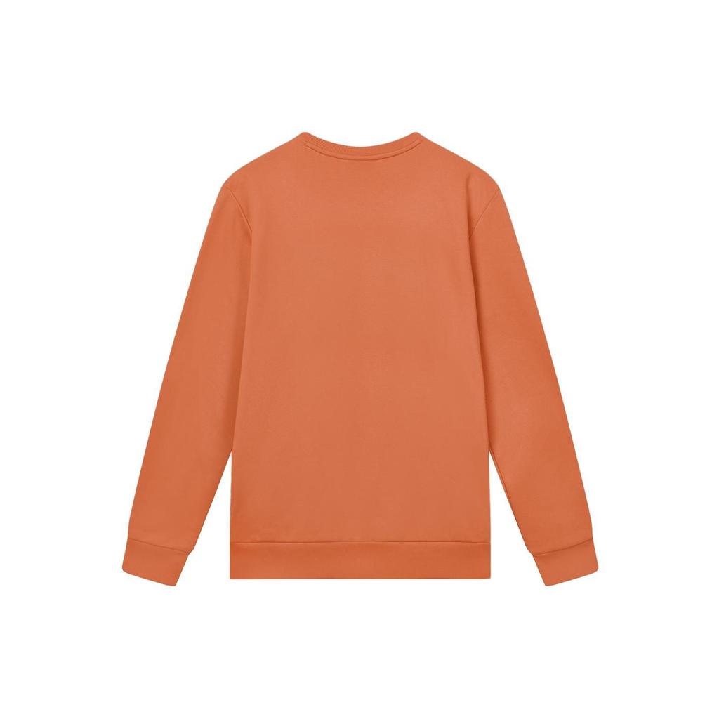 FILA Letter Logo Printed Round Neck American Style Sweatshirt Men Sweatshirt Autumn-Orange F11M349213F-OR