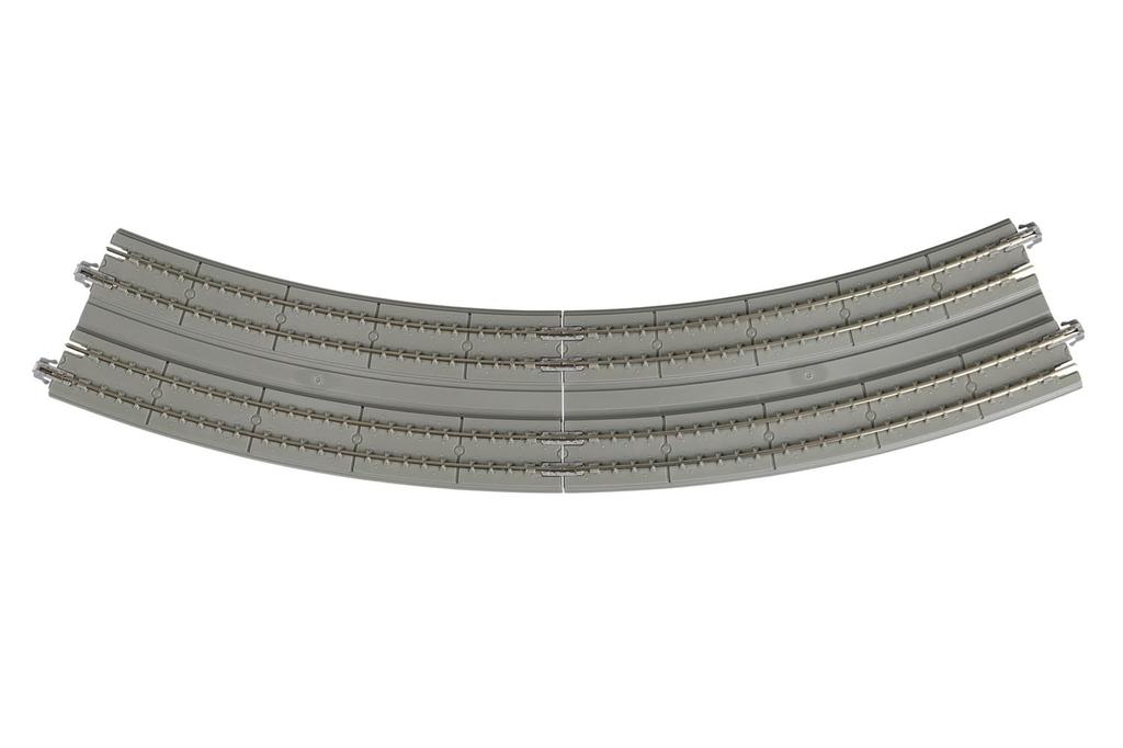 KATO N Gauge Double Track Slab Track Approach Track 1 Left and 1 Right Model Railroad Supplies R414/381-22.5° 20-188