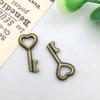 3-Color DIY Alloy Retro Key Jewelry Pendants